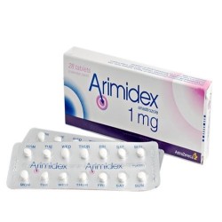 Buy Arimidex 28x 1mg online Product: Arimidex 28x 1mg  Each order unit contains: Arimidex 28x 1mg  Active substance: Anastrozole  Manufacturer / Brand: Astra Zeneca