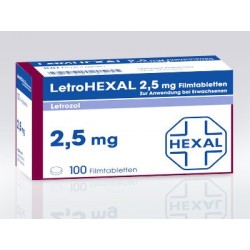 Acheter LetroHEXAL 100 x 2, 5mg en ligne Produit : LetroHEXAL 100 x 2, 5mg  Chaque unité contient : LetroHEXAL 100 x 2, 5mg  Substance active : létrozole  Fabricant / marque : Hexal AG