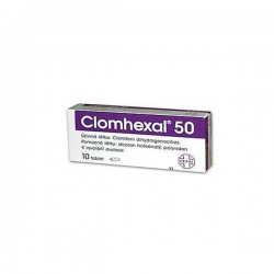 Buy ClomHEXAL 10x 50mg online Product: ClomHEXAL 10x 50mg  Each order unit contains: ClomHEXAL 10x 50mg  Active substance: Clomiphene  Manufacturer / Brand: Hexal AG