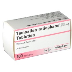 Acheter Tamoxifen 100 x 20mg en ligne Produit : Tamoxifène 100 x 20mg  Chaque unité contient : tamoxifène 100 x 20mg  Substance active : tamoxifène  Fabricant / marque : Ratiopharm