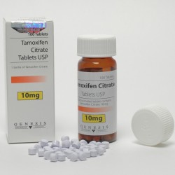 Buy Tamoxifen Citrate 100x 10mg online Product: Tamoxifen Citrate 100x 10mg  Each order unit contains: Tamoxifen Citrate 100x 10mg  Active substance: Tamoxifen  Manufacturer / Brand: Genesis