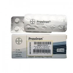 Buy Proviron® 20x 25mg online Product: Proviron® 20x 25mg  Each order unit contains: Proviron® 20x 25mg  Active substance: Proviron Mesterolone  Manufacturer / Brand: Bayer Schering Pharma