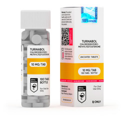 Achetez Turinabol 100x 10mg/tab en ligne Produit: Turinabol 100x 10mg/tab Chaque unité commandée contient: Turinabol 100x 10mg/tab Substance active: Oral Turinabol Fabricant / Marque: Hilma Biocare